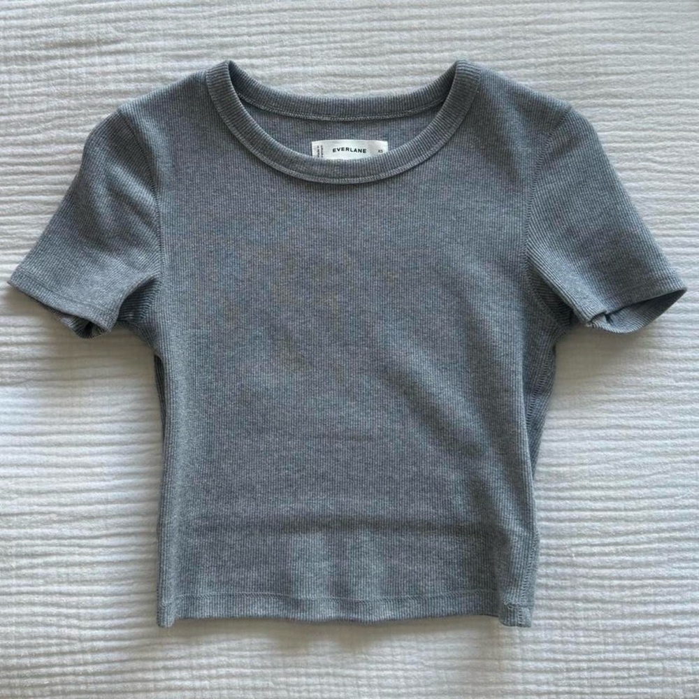 Everlane 90’s Baby Tee in Sage green